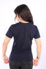 Camiseta Azul Oscuro Basica Para Mujer Aeropostale Girls Solid Ss Mood Indigo 4204