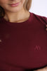 Camiseta Vino Tinto Para Mujer Aeropostale Girls Solid Ss 4208