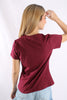 Camiseta Vino Tinto Para Mujer Aeropostale Girls Solid Ss 4208