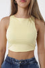 Top Aero Fashion Bare Solid Pale Banana