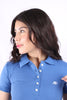 Polo Azul Para Mujer Aeropostale Solid Polo Royal Blue 4163
