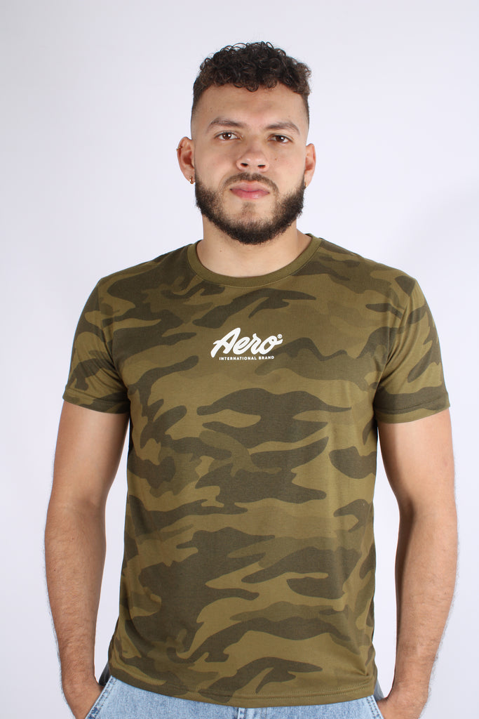 Camiseta Verde Para Hombre Aeropostale Level 2 Graphic Tees 5009