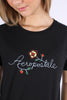 Camiseta Negro Para Mujer Aeropostale Graphic Level 2 6702