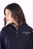 Buzo Azul Oscuro Para Mujer Aeropostale Girls Fleece Zip Front Ocean Deep 9475