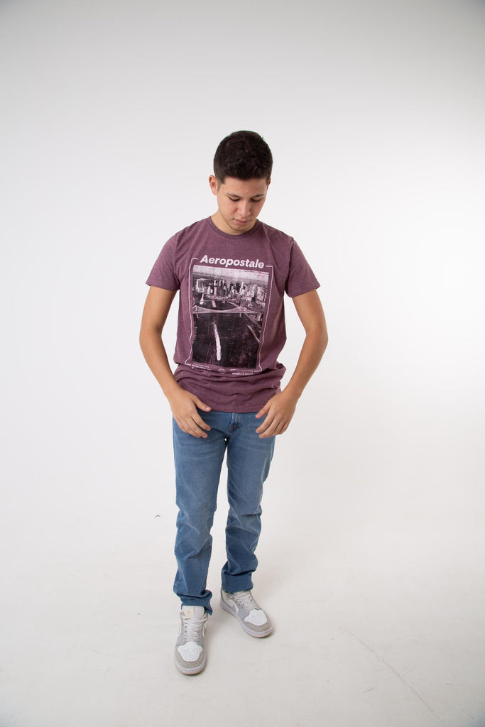 Aero Level 1 Graphic Tees Cerise Red