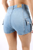 Short Para Mujer Aeropostale Denim Shorty Azul Claro 9541