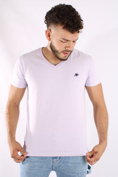 Camiseta Morada Básica Para Hombre V Neck Aero Guys Ss Tees 4440