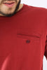 Camiseta Roja Para Hombre Aeropostale Guys Ss Tees Brick Dust 9100