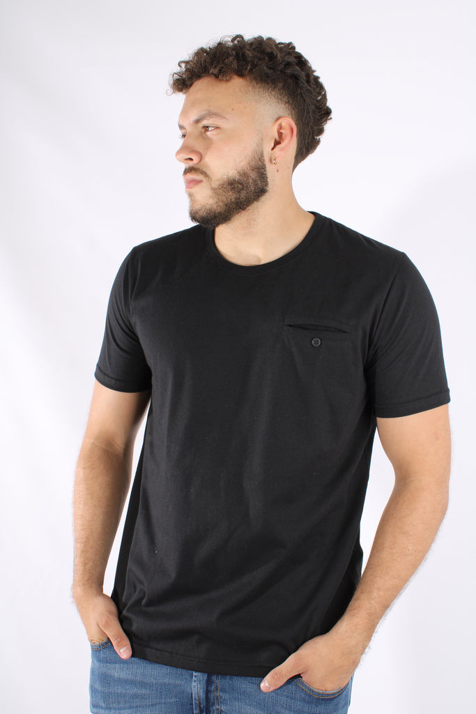 Camiseta Negra Para Hombre Aeropostale Guys Ss Tees Dark Black 9100