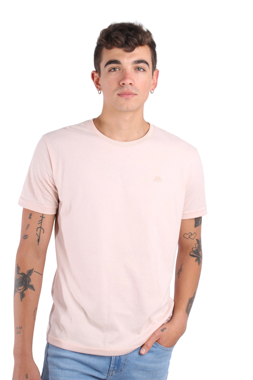 Camiseta Basica Rosada Para Hombre Aeropostale Guys Ss Tees Primrose Pink 4240