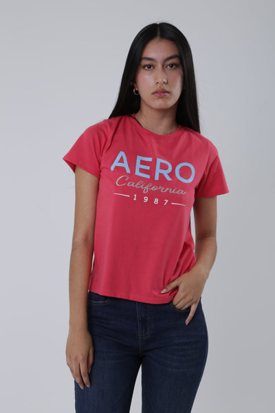 Camiseta Para Mujer Summer Aero Graphic Level 1 Tomato