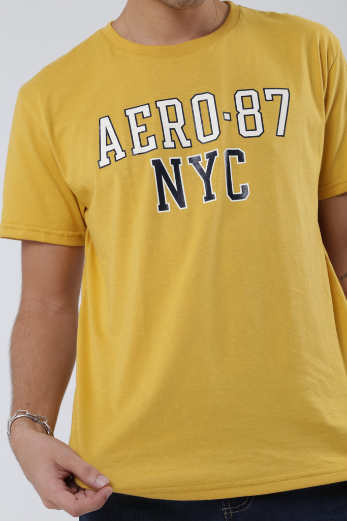 Camiseta Para Hombre Aero Level 1 Graphic Tees Daffodil
