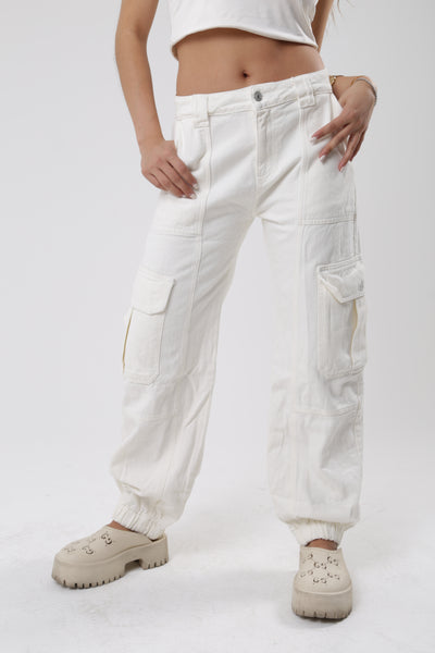 Cargo Para Mujer Aero Girls Fashion Wvn Pants Whisper White