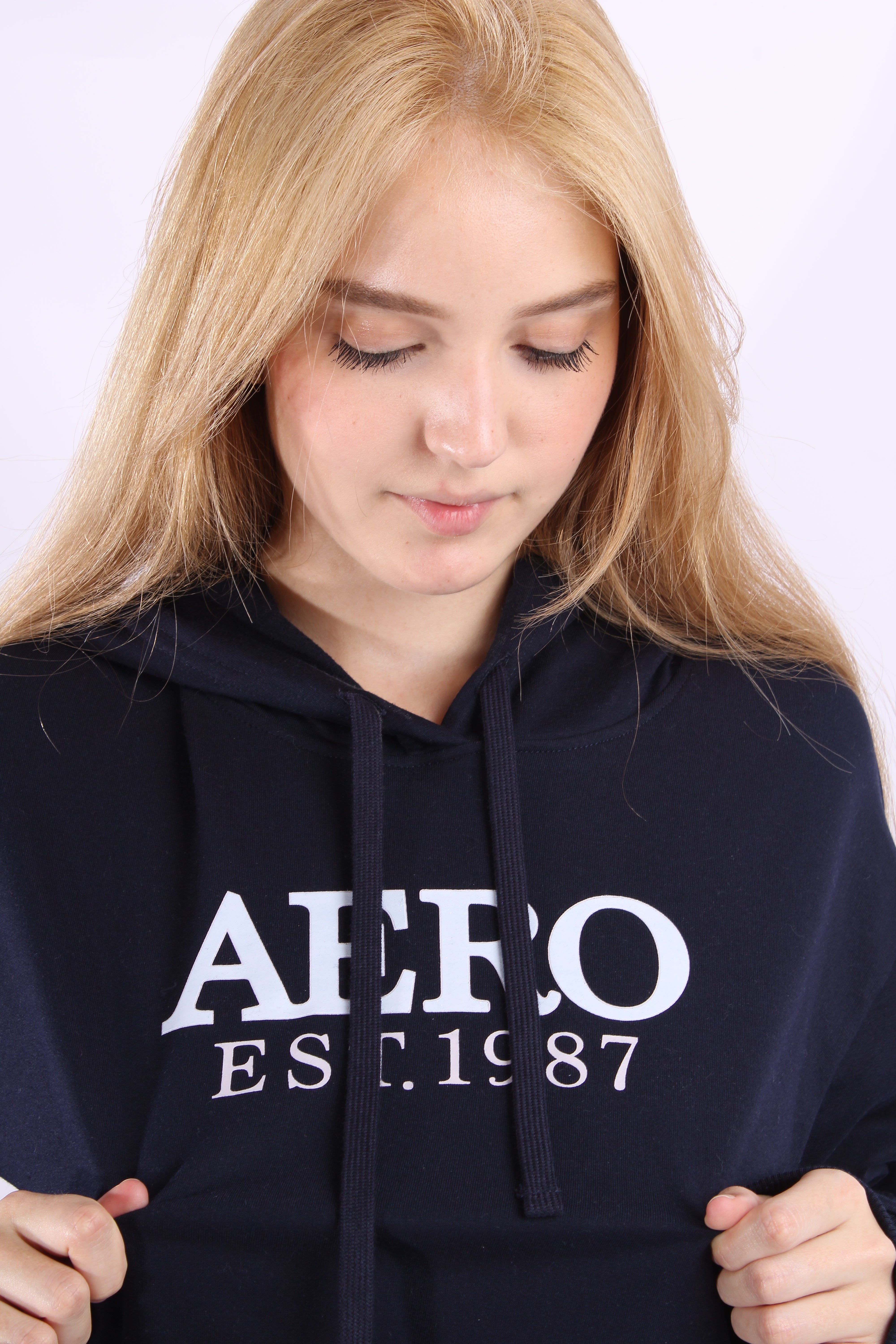 Capucha Buzos Aeropostale Mujer Buzo Azul Oscuro Para Mujer