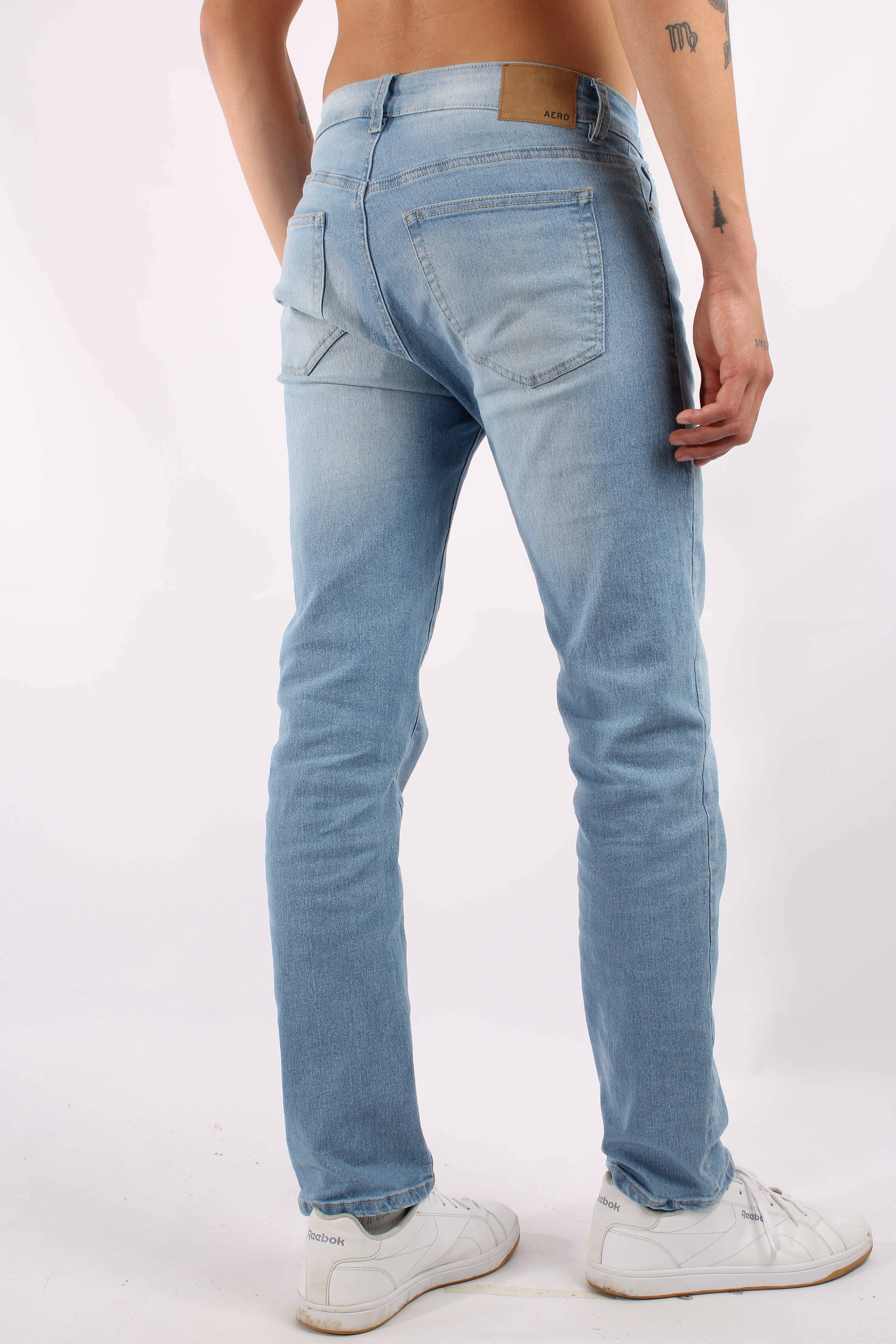 Jean Para Hombre Aeropostale Guys Slim Straight Light Wash 9324