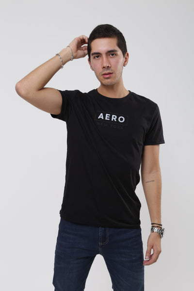 Aero Level 1 Graphic Tees Dark Black Men
