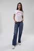 Camiseta Para Mujer NY Pink Aero Graphic Level 2 Egret