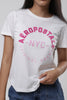 Camiseta Para Mujer NY Pink Aero Graphic Level 2 Egret