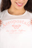 Camiseta Blanca Para Mujer Aeropostale Graphic Level 2 Egret 6719