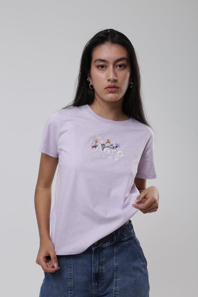 Camiseta Para Mujer Flowers Aero Graphic Level 2 Grapemist