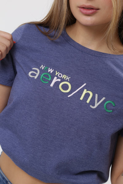 Camiseta Para Mujer Colors NY Aero Graphic Level 2 Sodalite Blue