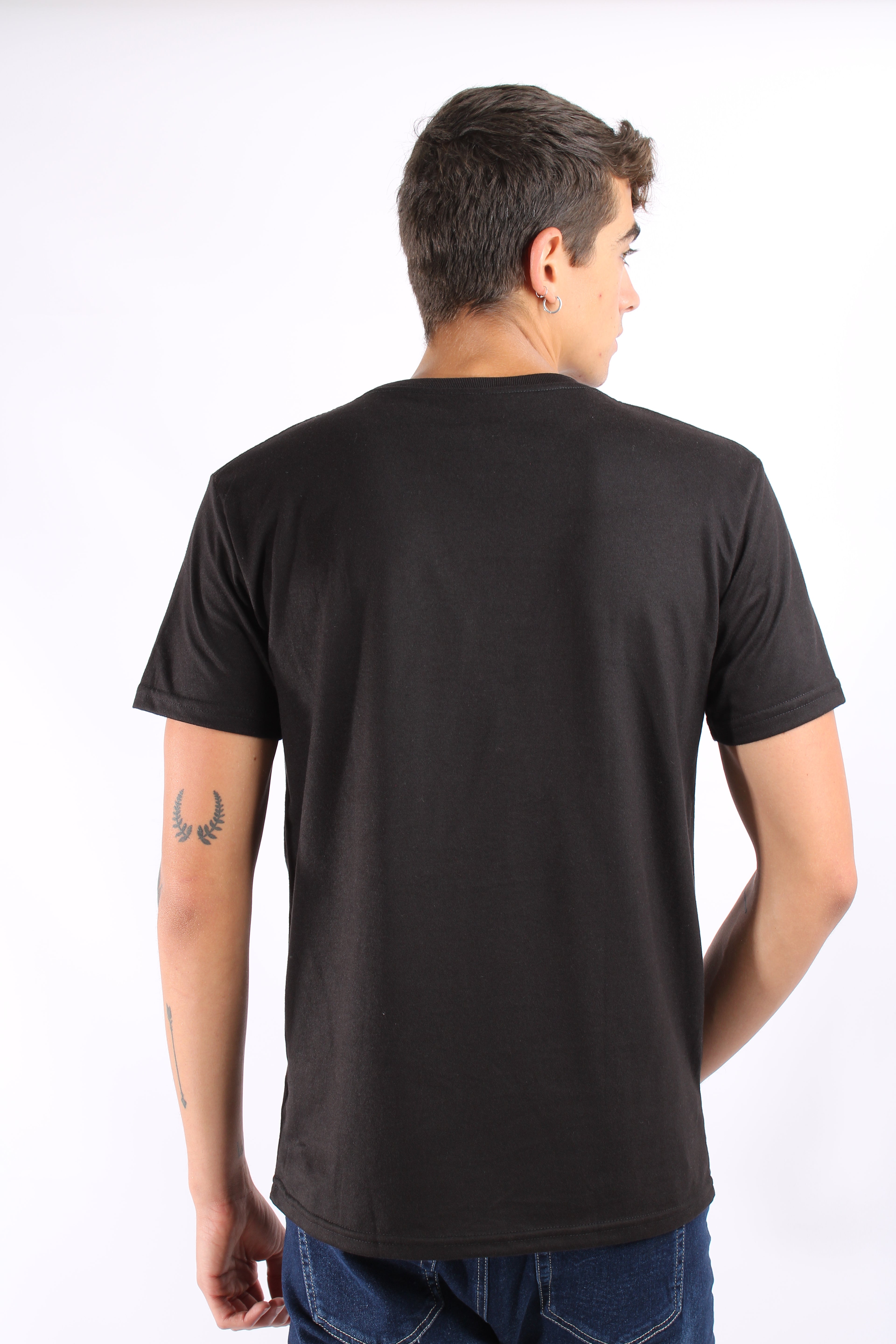 Camiseta Basica Negra Para Hombre Aeropostale Guys Ss Tees Dark Black 4240
