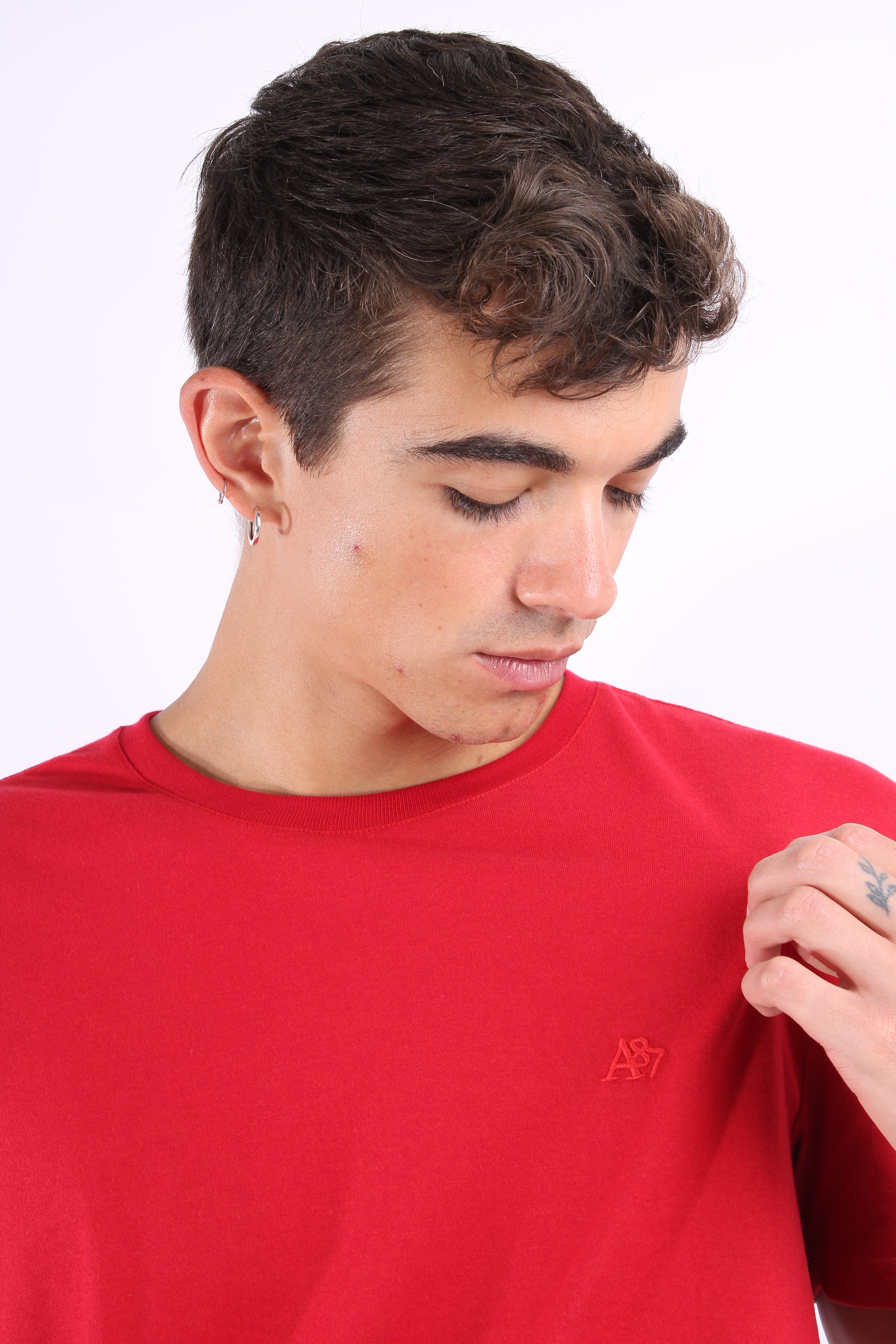 Camiseta Básica Roja Para Hombre Aeropostale Guys Ss Tees True Red  4240