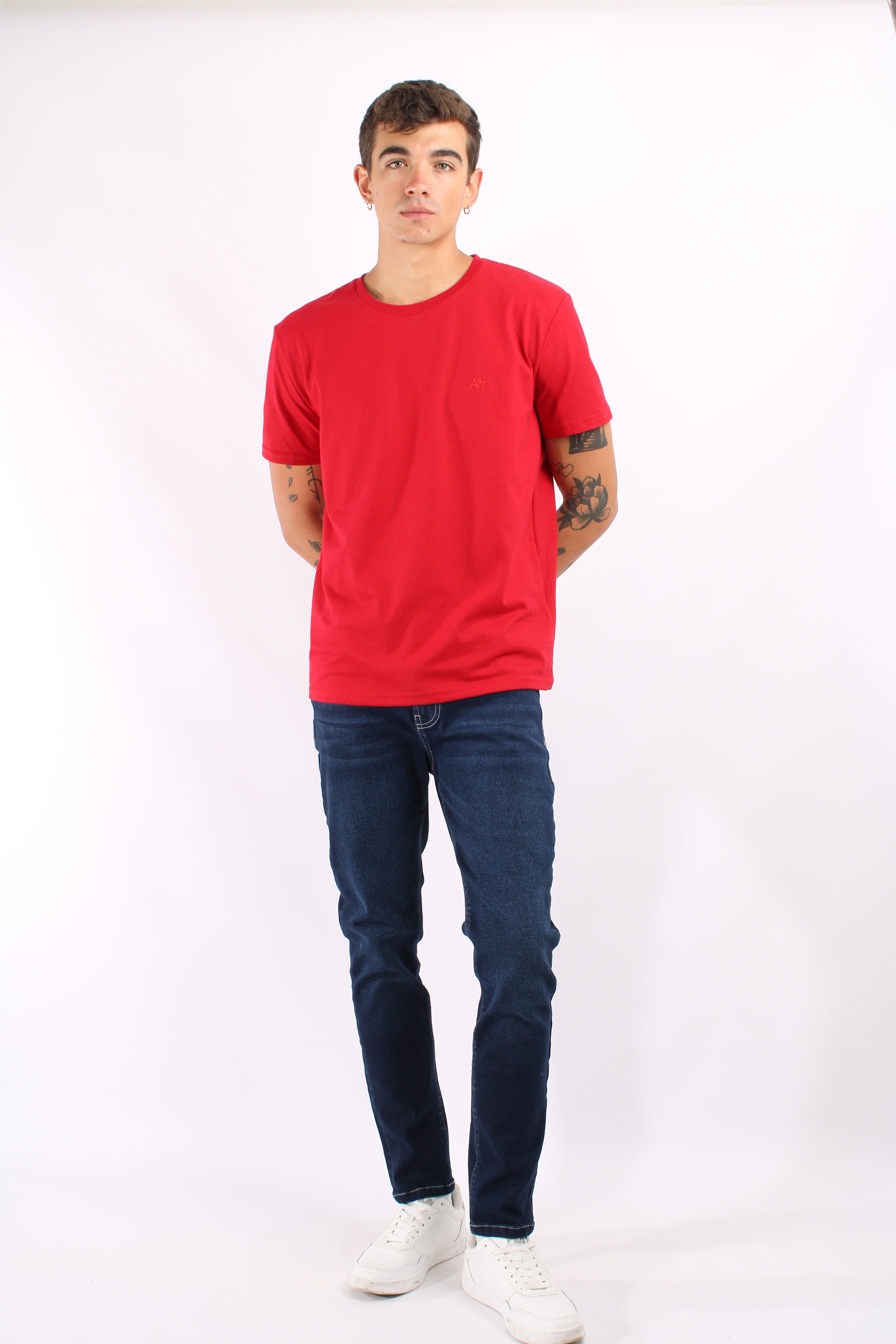 Camiseta Básica Roja Para Hombre Aeropostale Guys Ss Tees True Red  4240
