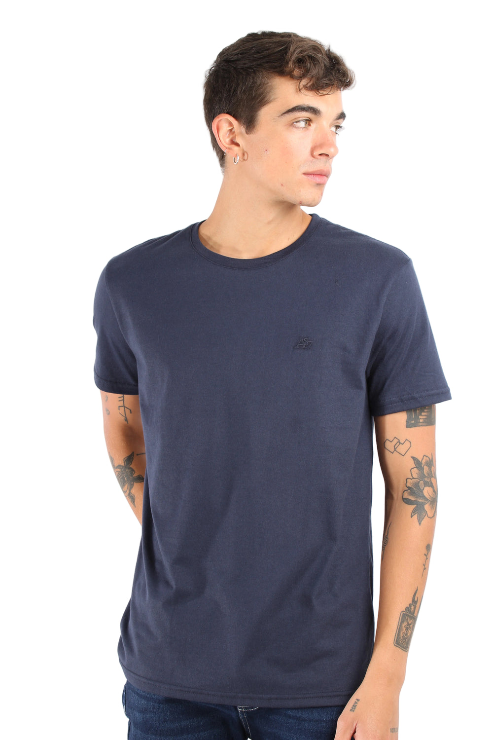 Camiseta Basica Azul Oscuro Para Hombre Aeropostale Guys Ss Tees 4240