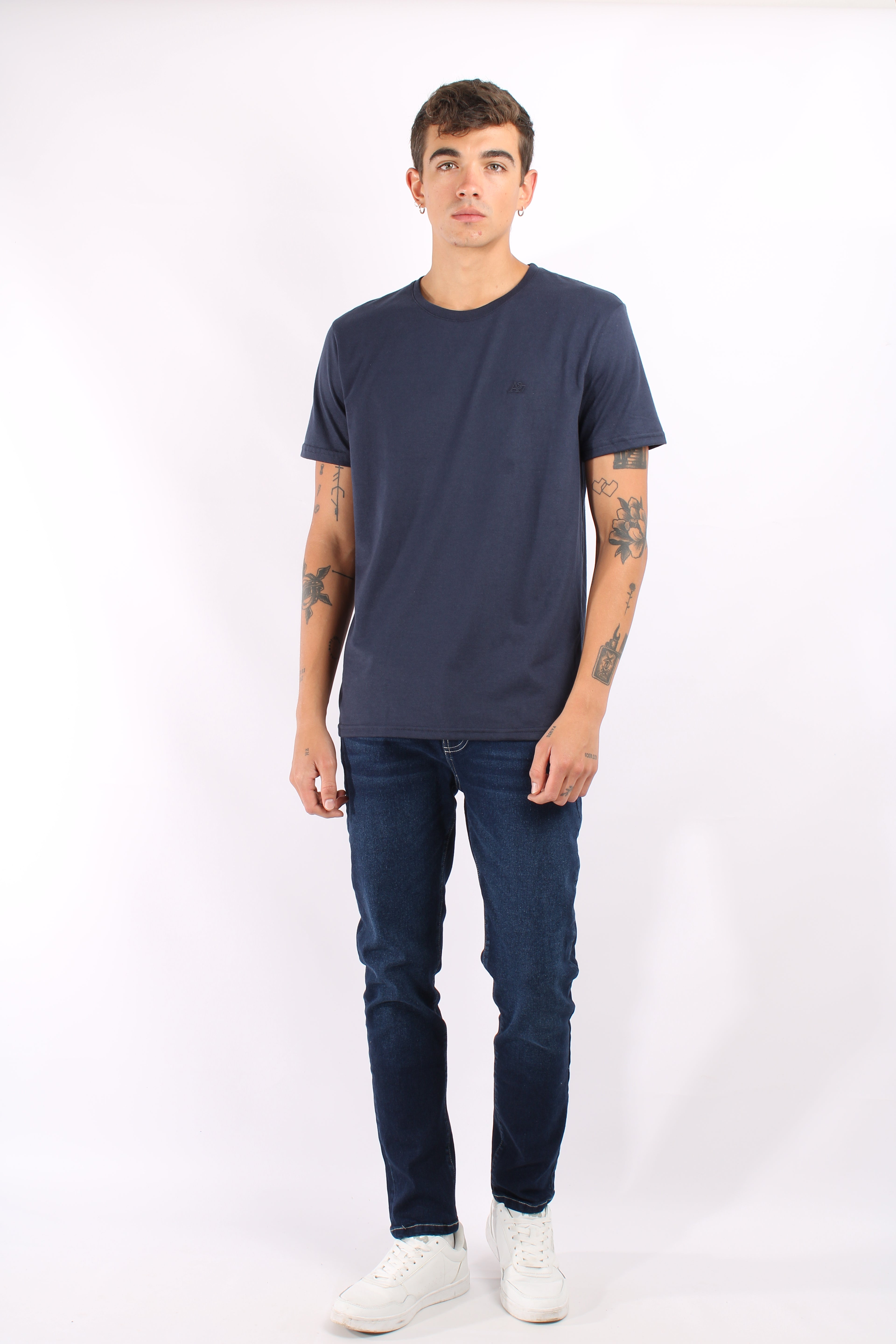 Camiseta Basica Azul Oscuro Para Hombre Aeropostale Guys Ss Tees 4240