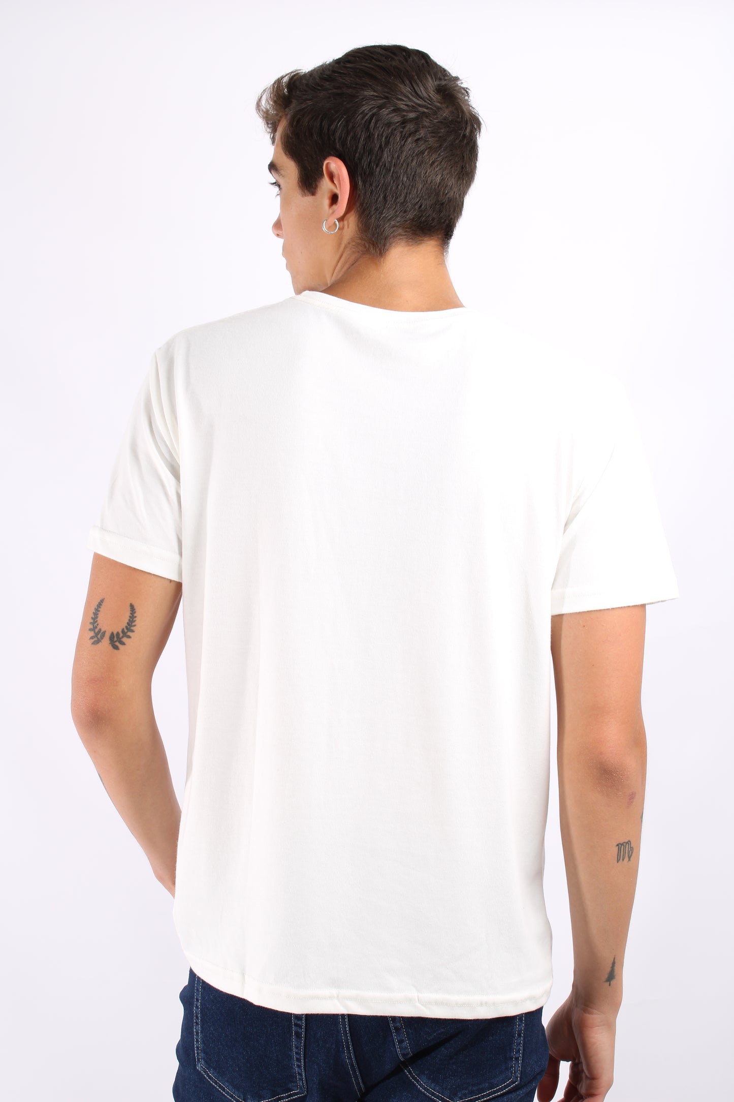Camiseta Basica Blanca  Para Hombre Aeropostale Guys Ss Tees Bleach 4240