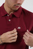 A87 Logo Polo Vino Tinto Fashion