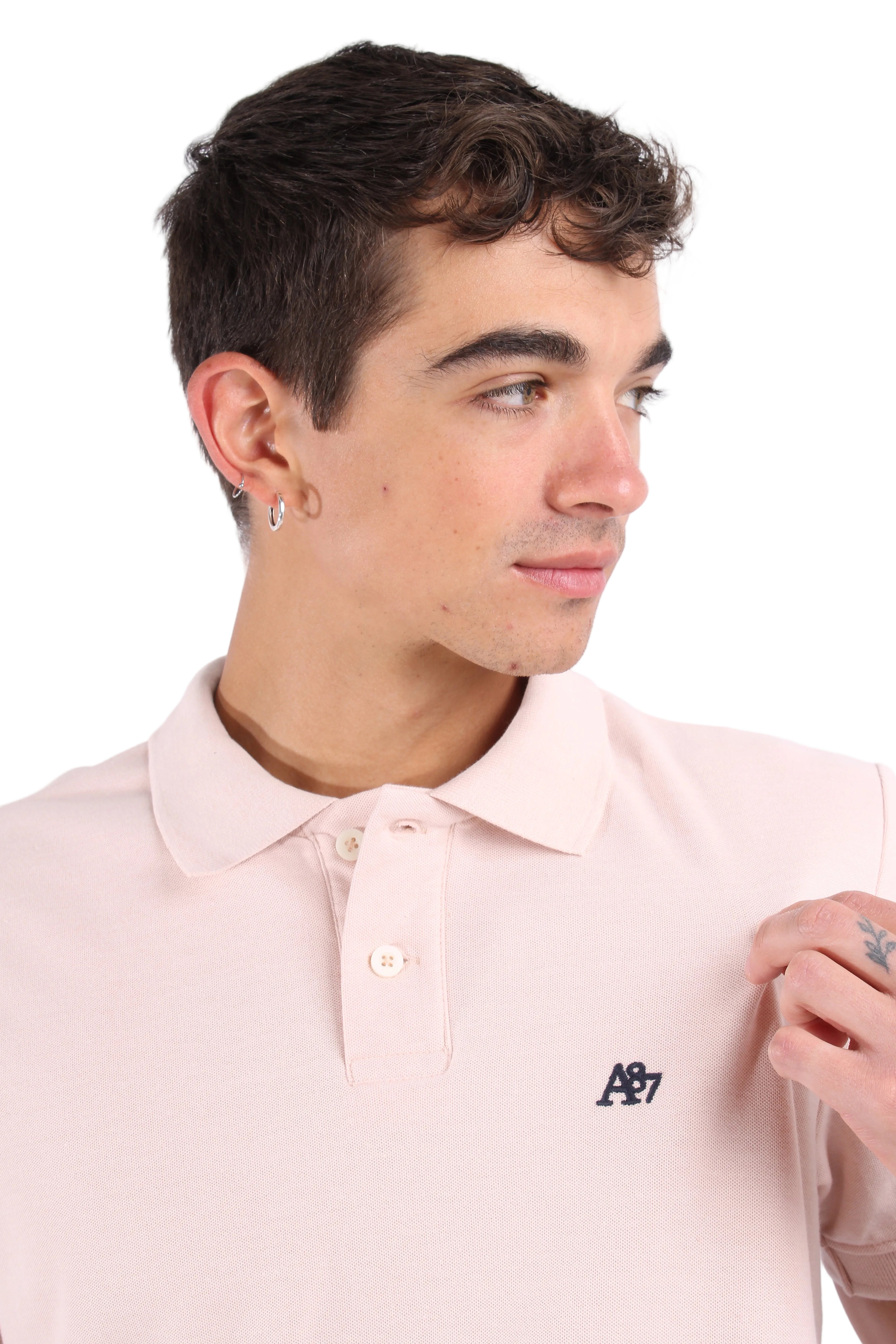 Polo Rosada Para Hombre Aeropostale Guys Ss Solid Polo Primrose Pink  7907