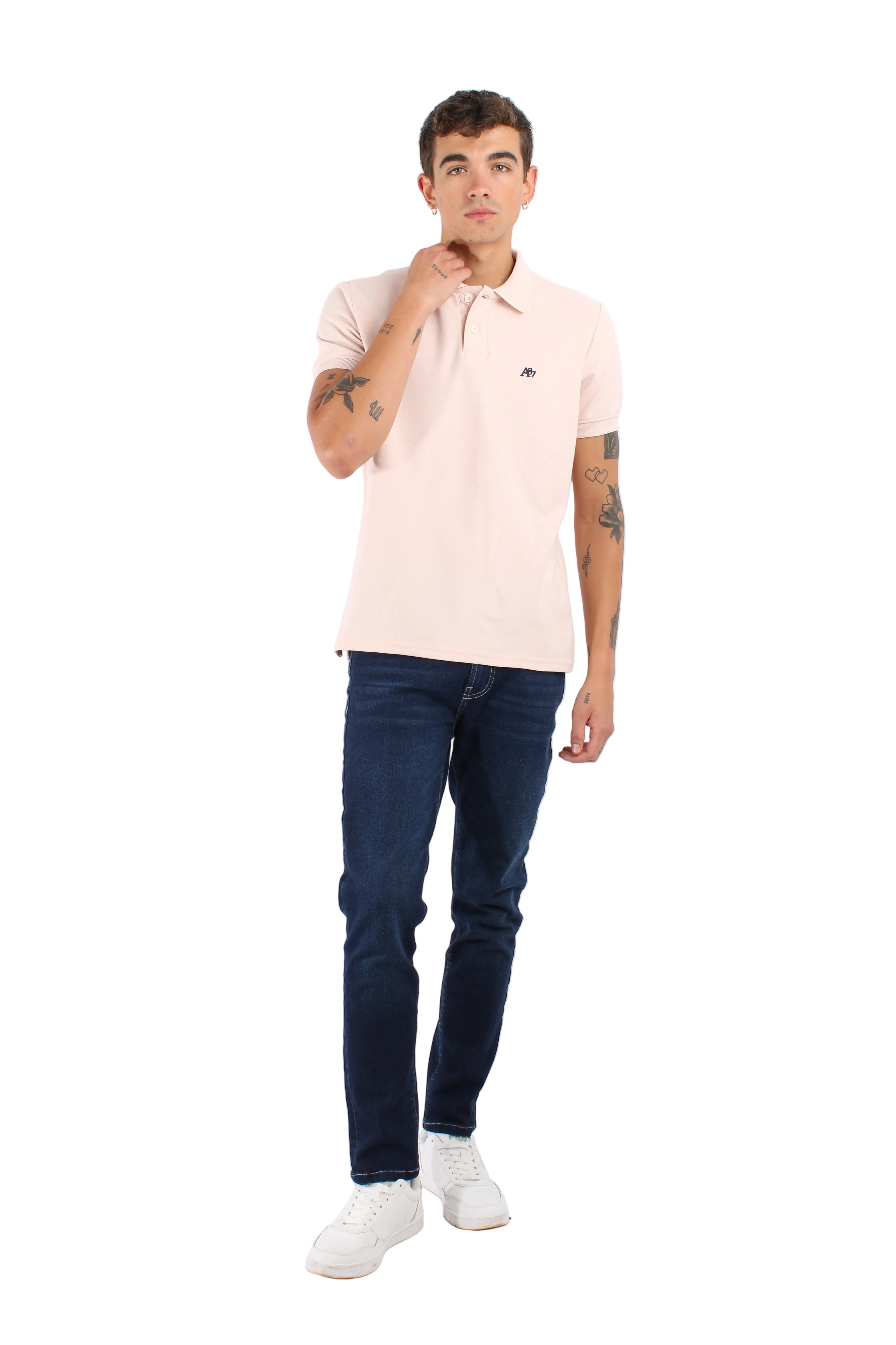 Polo Rosada Para Hombre Aeropostale Guys Ss Solid Polo Primrose Pink  7907