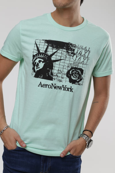 Camiseta Para Hombre Aero Level 2 Graphic Tees Sharp Green