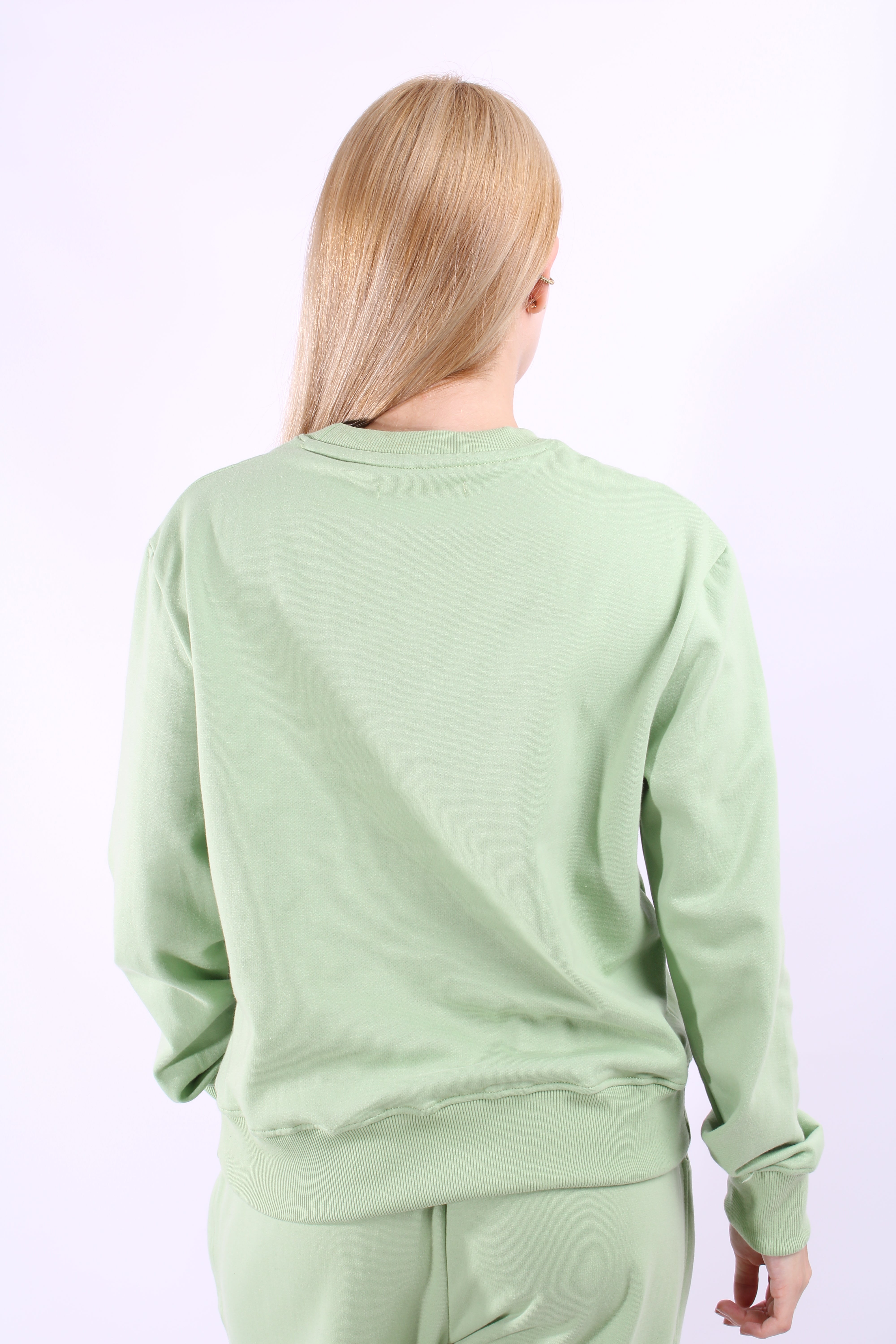 Buzo Verde Para Mujer Aeropostale Girls Fleece Crew Gossamer Green 977