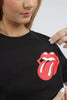 Camiseta Unisex Oversize Rolling Stones Aero Guys Fashion Graphics Dark Black Rs016