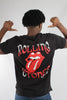 Camiseta Unisex Oversize Rolling Stones Aero Guys Fashion Graphics Dark Black Rs016