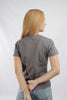 Camiseta Para Mujer Logo Grey Aero Girls Solid Ss Tectonic Gray