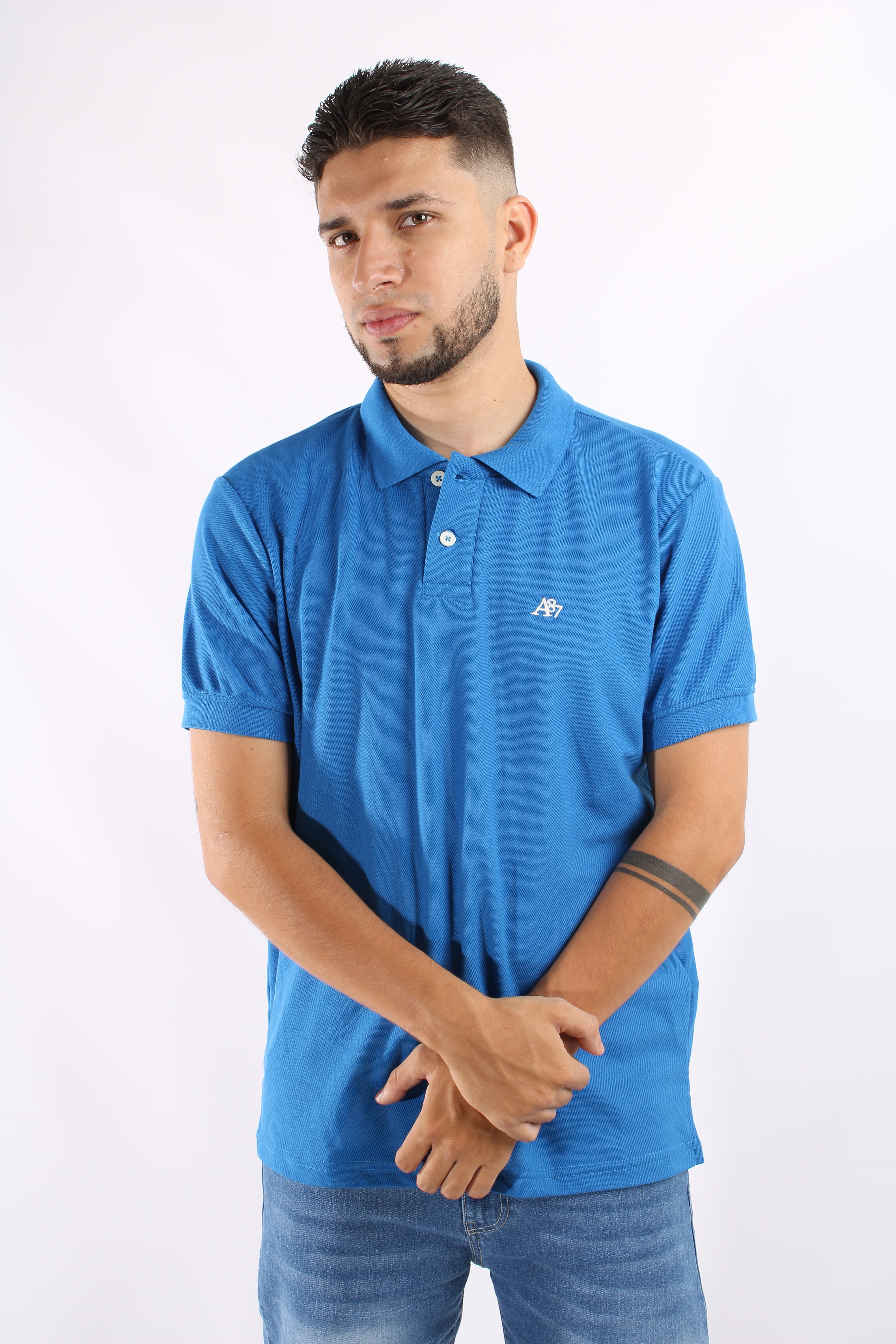 Polo Azul Para Hombre Aeropostale Guys Polo Other French Blue 7907