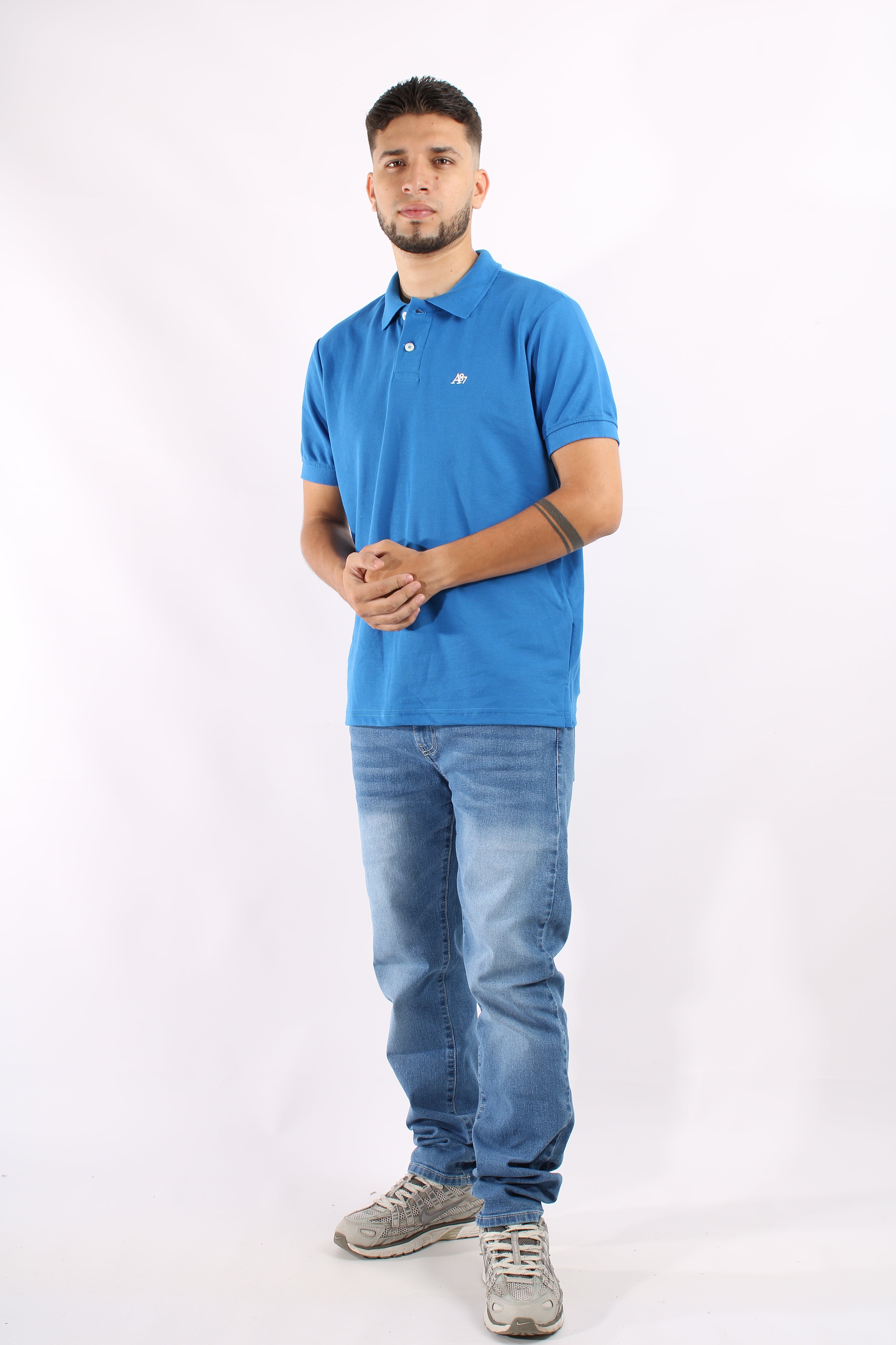 Polo Azul Para Hombre Aeropostale Guys Polo Other French Blue 7907