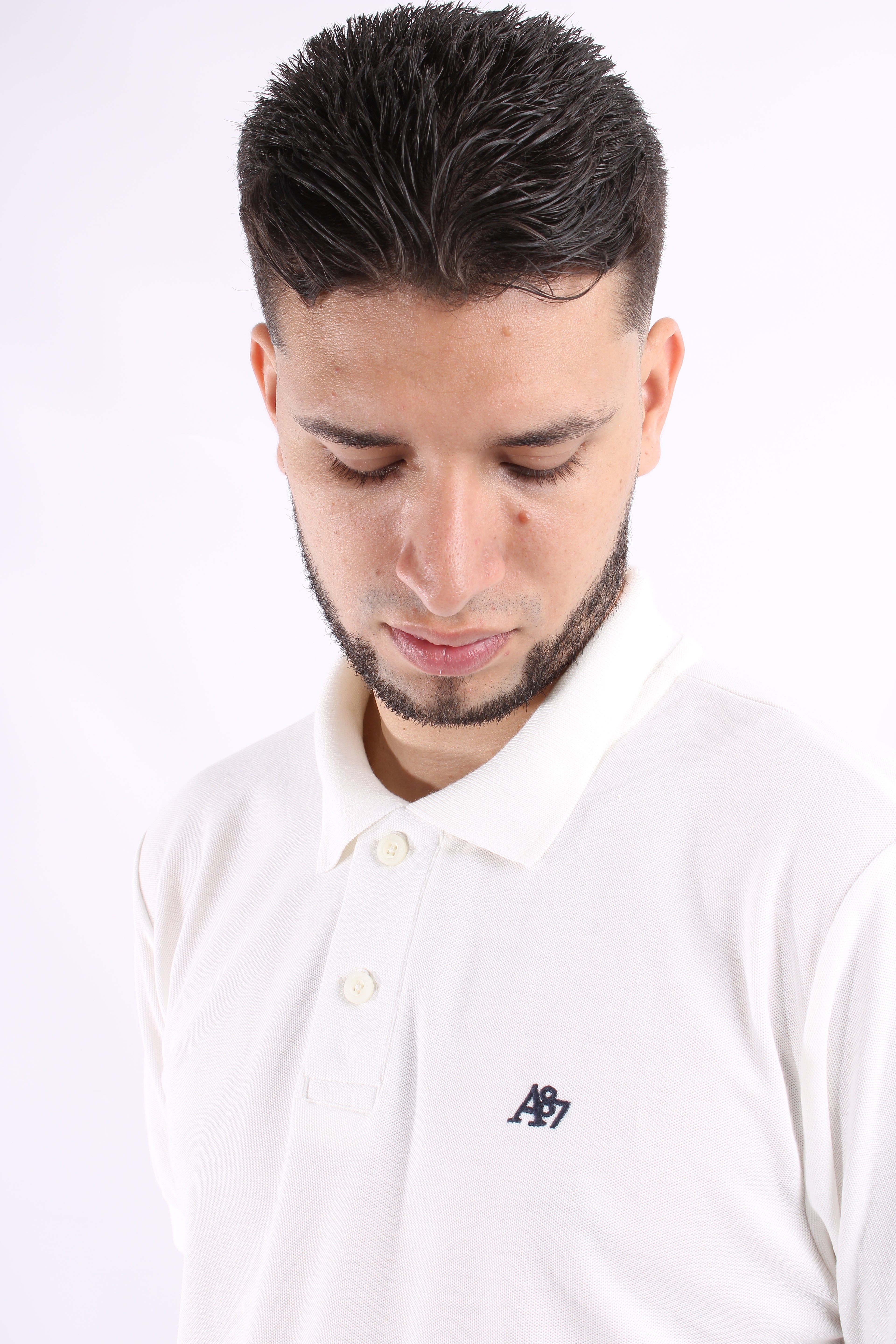 Polo Blanca Para Hombre Aeropostale  Guys Polo Other Birch 7907