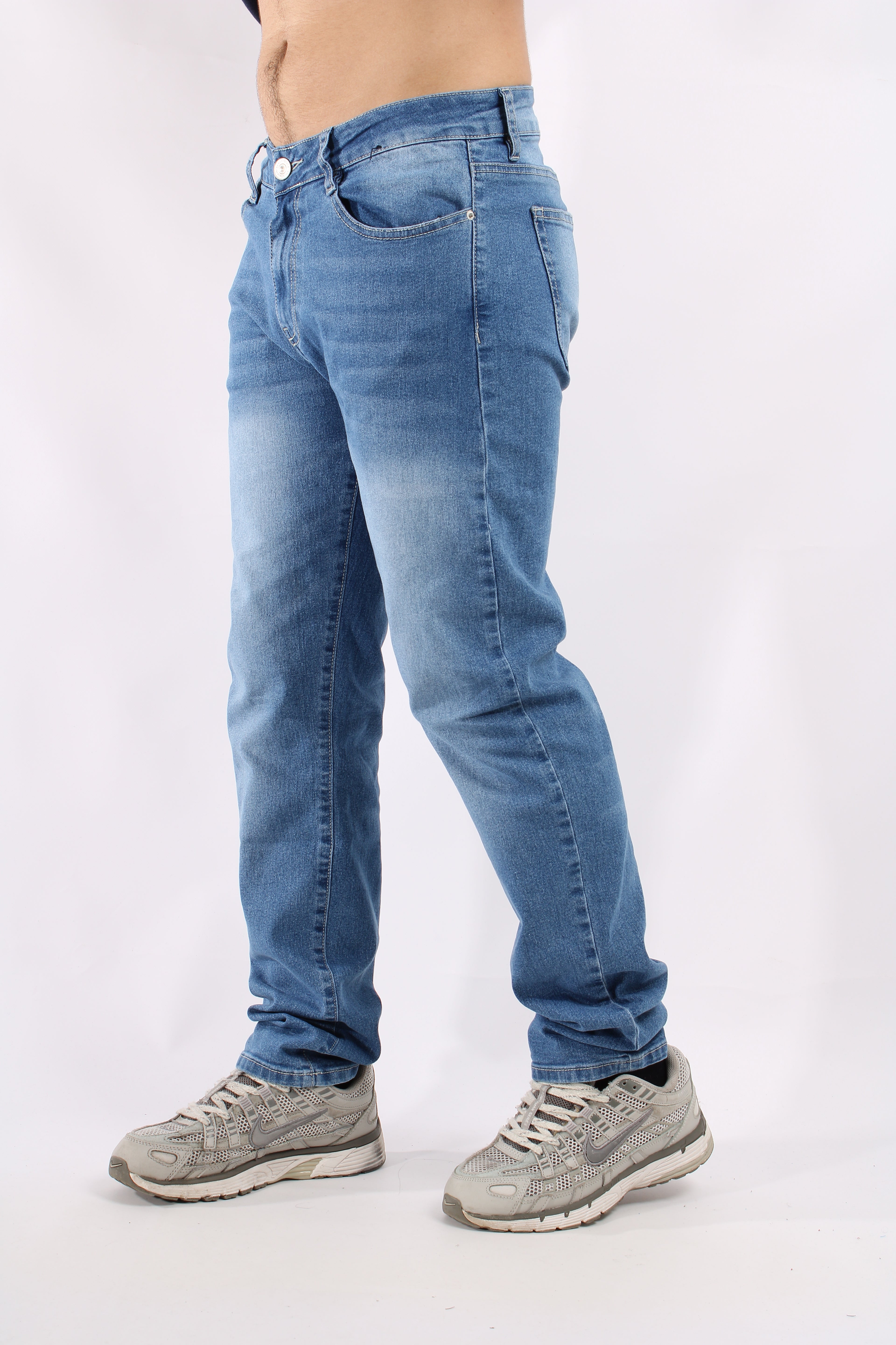Jean Azul Para Hombre Aeropostale Guys Slim Straight Medium Wash 9024