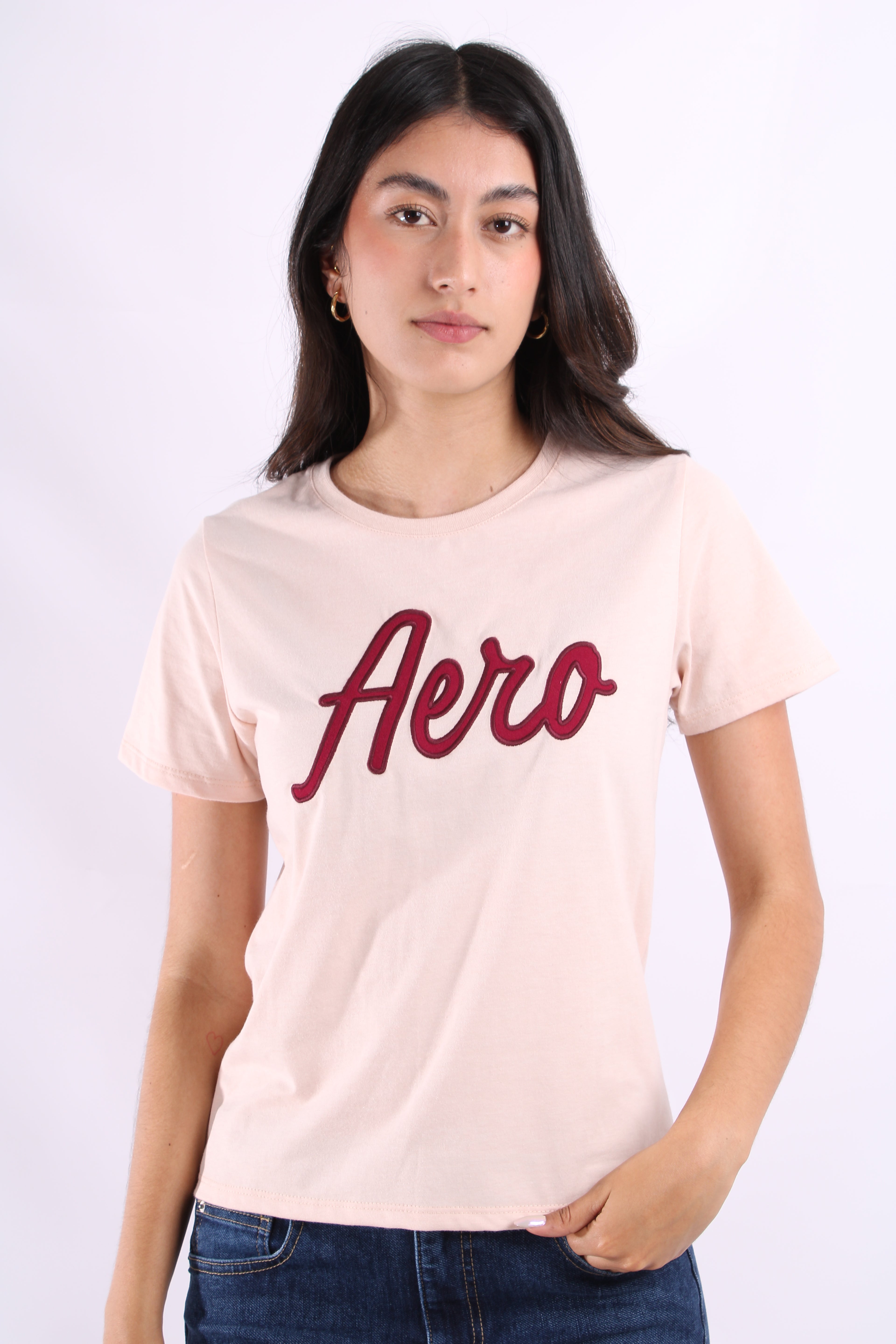 Camiseta Para Mujer Aeropostale Graphic Level 2 Primrose Pink 4115