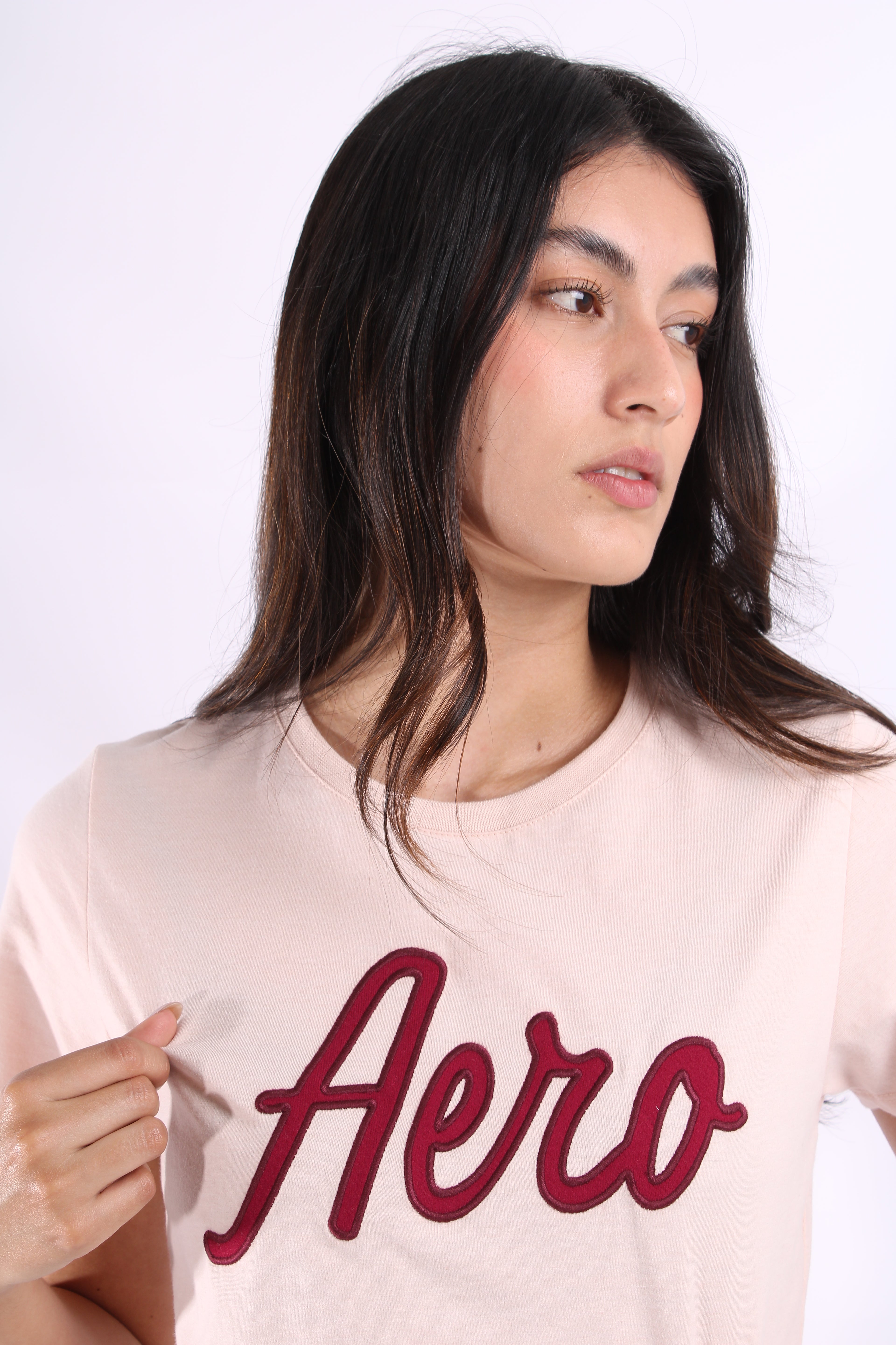 Camiseta Para Mujer Aeropostale Graphic Level 2 Primrose Pink 4115