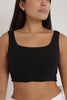 Top Moderna Aero Core Solid Lace Bare Dark Black