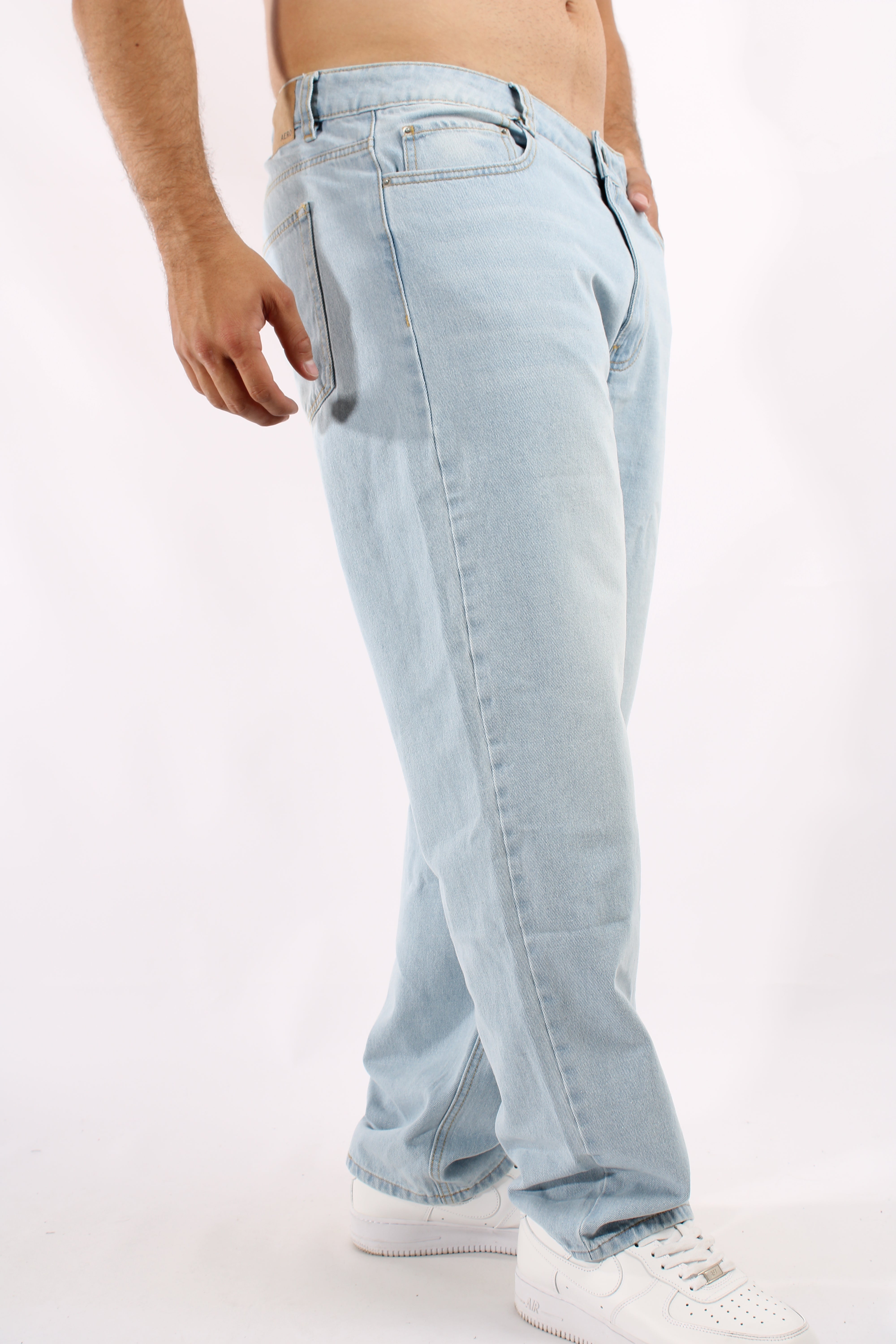 Jean Azul Claro Para Hombre Aeropostale Guys Fashion Denim New Baggy L