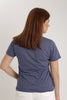 Camiseta Basica Logo Blanco Aero Girls Solid Ss Cadet Navy