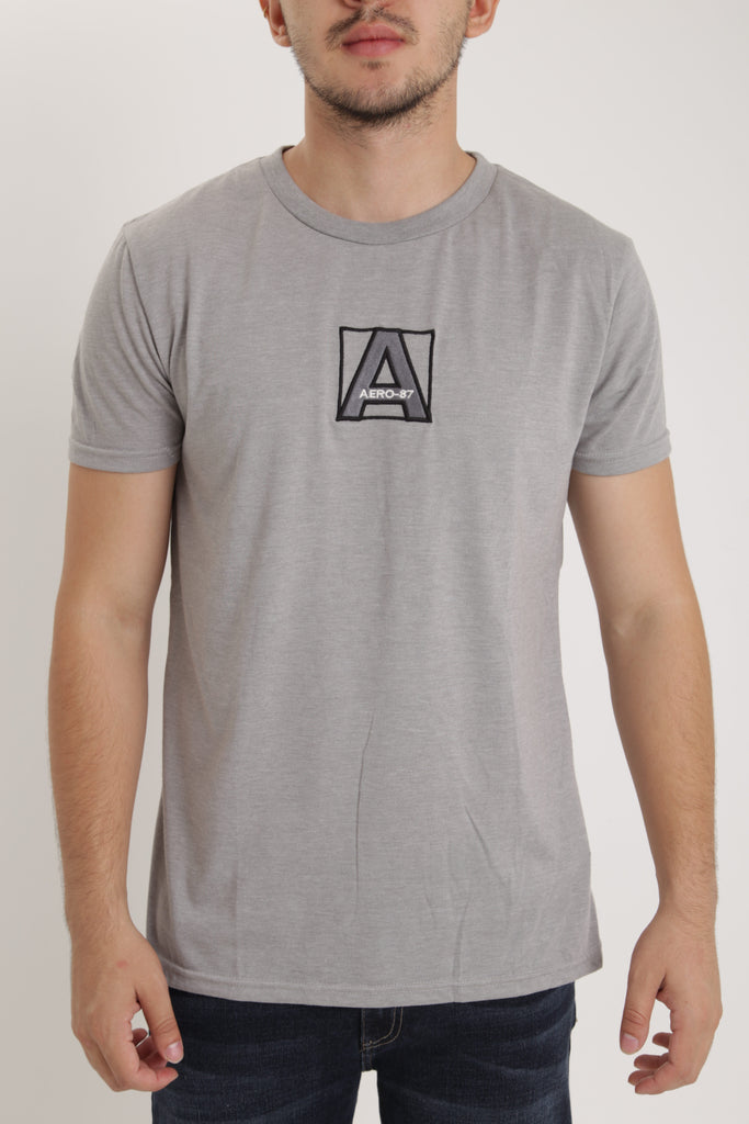 Camiseta Para Hombre Fashion Aero Level 2 Graphic Tees  Heather Grey
