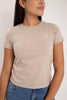 Aero Girls Solid Ss Tan